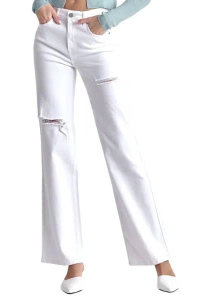 Risen Wide Leg Jean In White