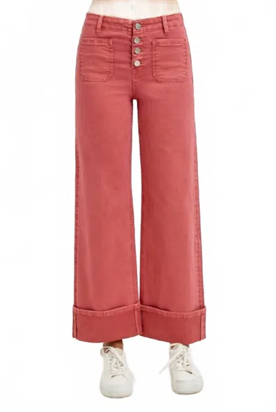 Risen Women's Fiery Pants In Maroon In Pink