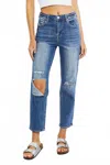 Risen Relaxed Fit High Waist Jean In Blue In Blue