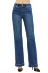 Risen Women's High Rise Bootcut Jeans In Blue In Blue