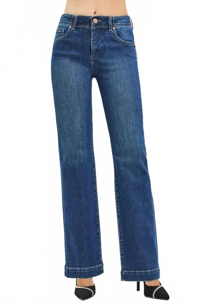 Risen Women's High Rise Bootcut Jeans In Blue