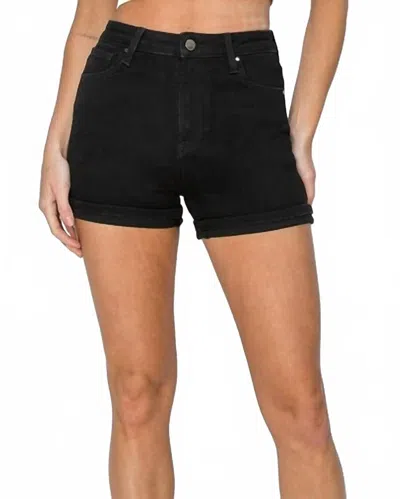 Risen Women's High Rise Shorts In Midnight Black In Multi