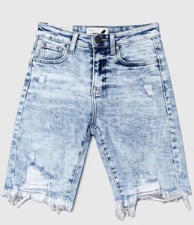 Risen Women's Josey Ray High Rise Shorts In Acid Washed In Blue