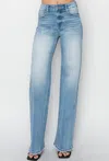 Risen Women's Mikayla High Rise Straight Jeans In Blue In Blue