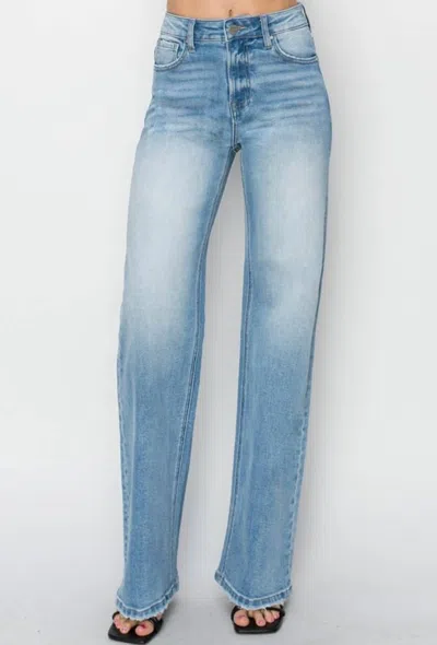 Risen Women's Mikayla High Rise Straight Jeans In Blue