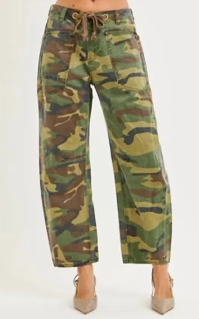 Risen Women's Now You See Me Camo Jeans In Green