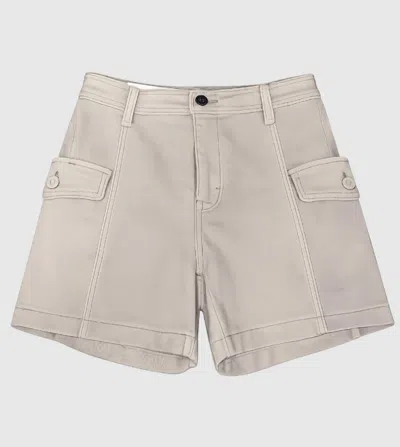 Risen Women's Remy High Rise Cargo Shorts In Khaki In Gray