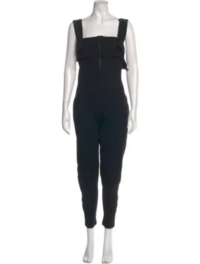 Pre-owned Rismat By Y's Square Neckline Jumpsuit In Black