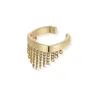 Risque Women's Gold / Black Ebe Ring