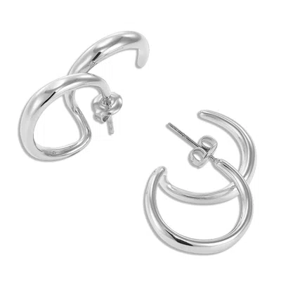 Risque Women's Icnea Earrings Silver In Metallic