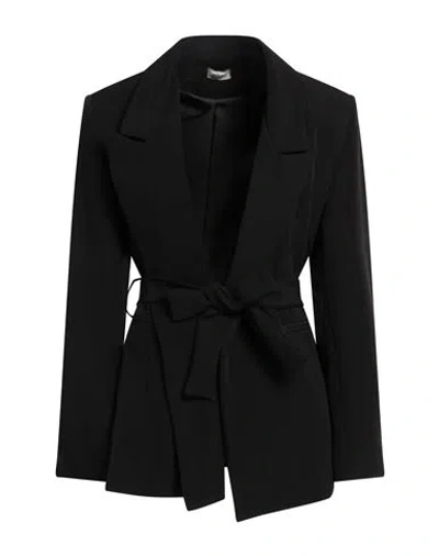 Rita Levi Cashmere Woman Blazer Black Size 12 Polyester, Elastane
