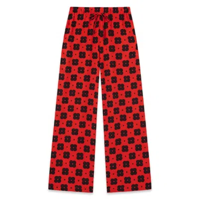 Rita Row Women's Red Como Pants - Print