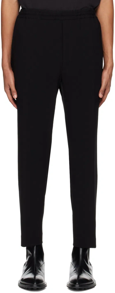 Rito Structure Black Double Cloth Trousers