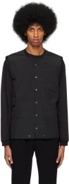 Rito Structure Black Kapok Multiway Vest In Black