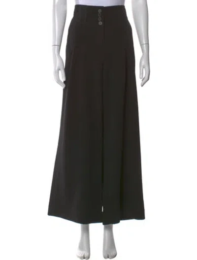 Pre-owned Ritu Kumar Wide Leg Pants In Black