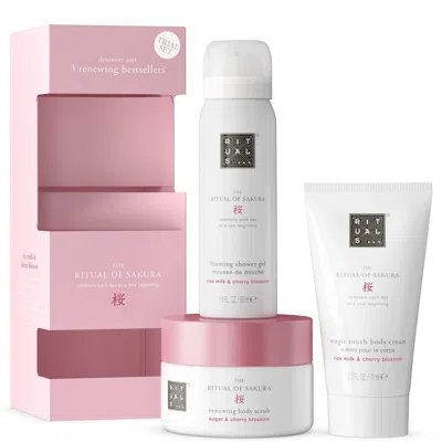 Rituals The Ritual Of Sakura Cherry Blossom & Rice Milk Mini Bath And Body Set In White