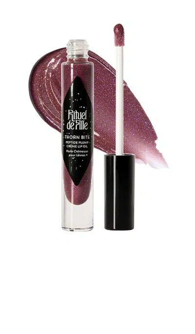 Rituel De Fille Thorn Bite Peptide Plump Creme Lip Oil In Transparent