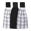 Ritz 3-pc. Kitchen Tie Towel Set In Black
