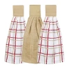 Ritz 3-pc. Kitchen Tie Towel Set In Brown