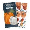 Ritz Grateful Pumpkin 3-pc. Kitchen Towel Set In Blue