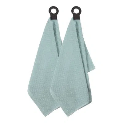 Ritz Hook And Hang Kitchen Hand Towel In Cadet Blue