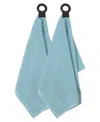 Ritz Hook And Hang Woven Kitchen Towel, Set Of 2 In Dew