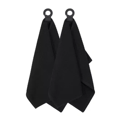 Ritz Hook Hang 2-pc. Kitchen Towel Set In Black