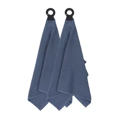 Ritz Hook Hang 2-pc. Kitchen Towel Set In Blue