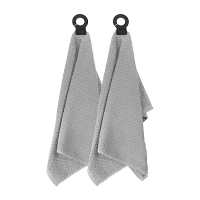 Ritz Hook Hang 2-pc. Kitchen Towel Set In Gray