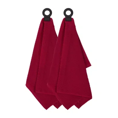 Ritz Hook Hang 2-pc. Kitchen Towel Set In Red