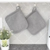 Ritz Pocket Mitt 2-pc. Pot Holder Set In Gray