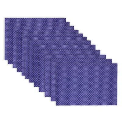 Ritz Rectangle Placemat In Cobalt