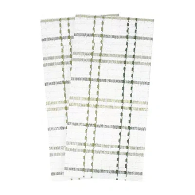 Ritz Royale Check 2-pc. Kitchen Towel Set In Green