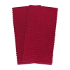 Ritz Royale Solid 2-pc. Kitchen Towel Set In Red