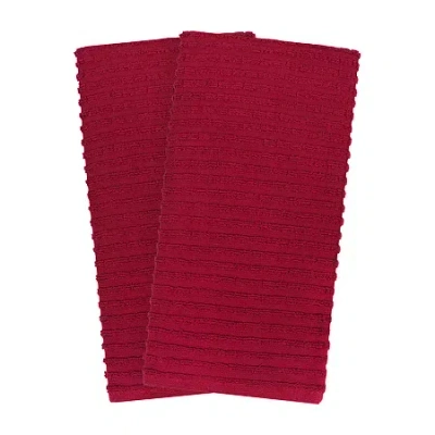 Ritz Royale Solid 2-pc. Kitchen Towel Set In Red