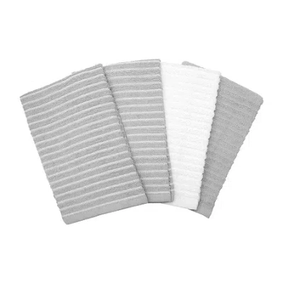 Ritz Stripe 4-pc. Bar Mop Set In Gray