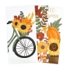 Ritz Sunflower Bike 3-pc. Kitchen Towel Set In White
