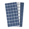 Ritz Terry Check 3-pc. Kitchen Towel Set In Blue