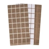Ritz Terry Check 3-pc. Kitchen Towel Set In Brown