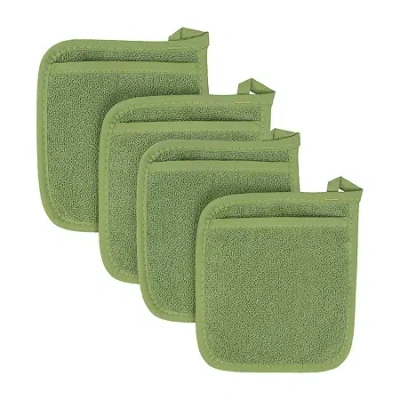 Ritz Terry Cloth 4-pc. Pocket Mitt Holder Set In Green