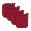 Ritz Terry Cloth 4-pc. Pocket Mitt Holder Set In Red