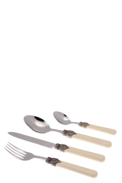 Rivadossi Set Of 24 Cutlery 'classic' In White
