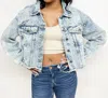Rivalry Runway Yee Haw Denim Jacket In Light Wash In Blue