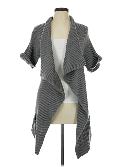 Pre-owned Rivamonti Wool Cardigan Sweater In Gray