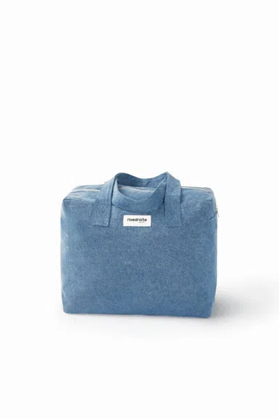 Rivedroite Paris Unisex Celestins 24 Hour Bag In Stonewash Denim In Multi