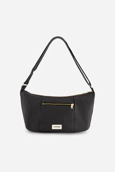 Rivedroite Paris Women's Charlot Mini Waxed Canvas Handbag In Black