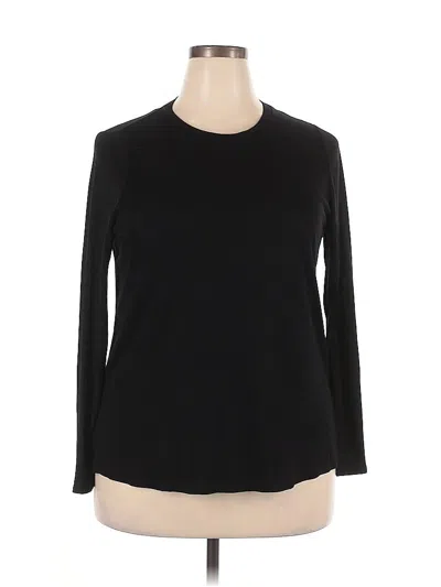 Pre-owned River Island 3/4 Sleeve T-shirt In Black
