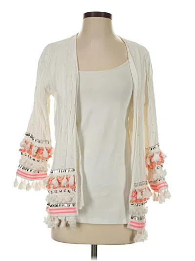 Pre-owned River Island Cardigan Sweater In Ivory