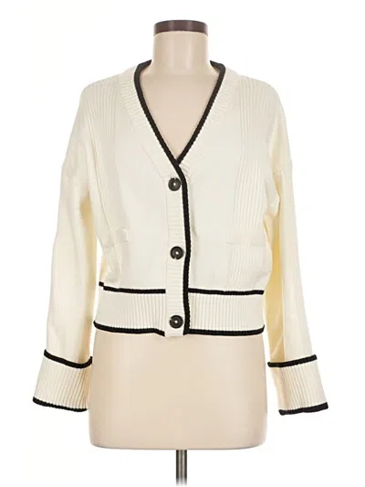 Pre-owned River Island Cardigan Sweater In White