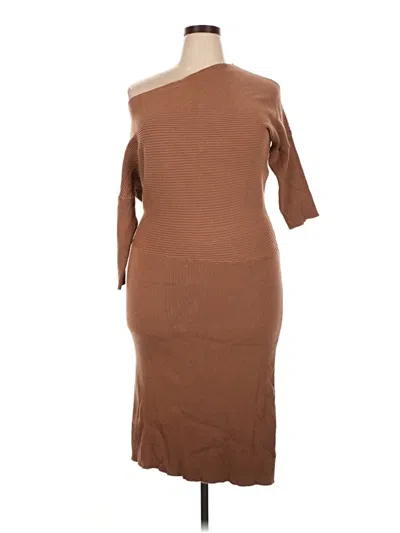 Pre-owned River Island Casual Dress In Brown